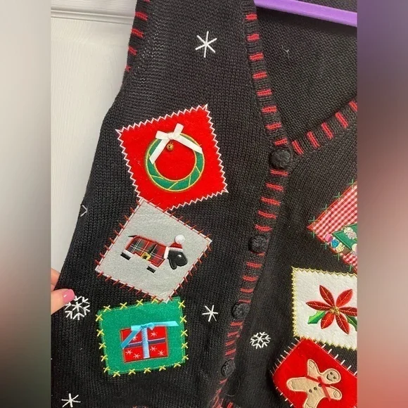 Holiday Editions Festive Holiday Woman’s Vest - Picture 4 of 5